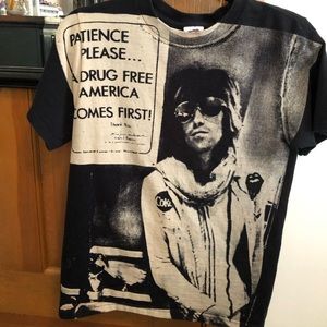 Keith Richards all over print tee RARE unisex small excellent condition